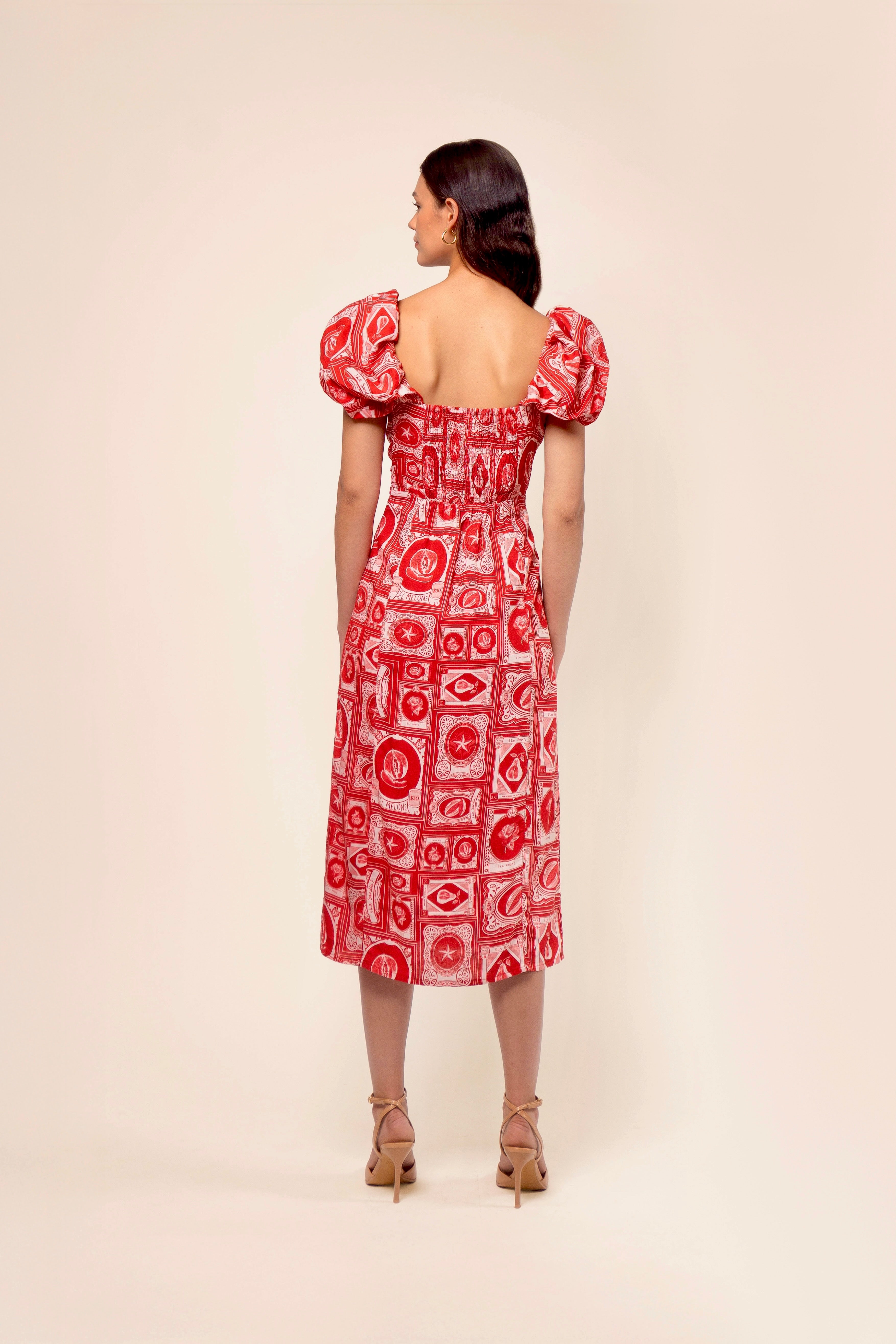 LOTERIANA VESTIDO MIDI LINO